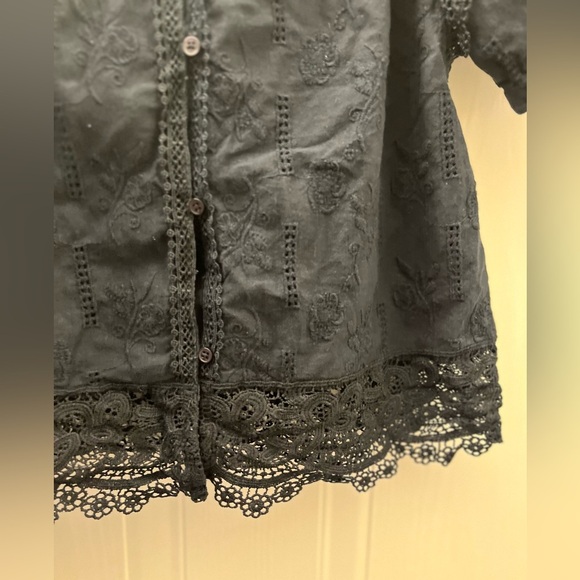 Zara Girls Black embroidered Blouse - Picture 13 of 13
